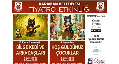 Karaman Belediyesi’nden Çocuklara Ücretsiz Tiyatro