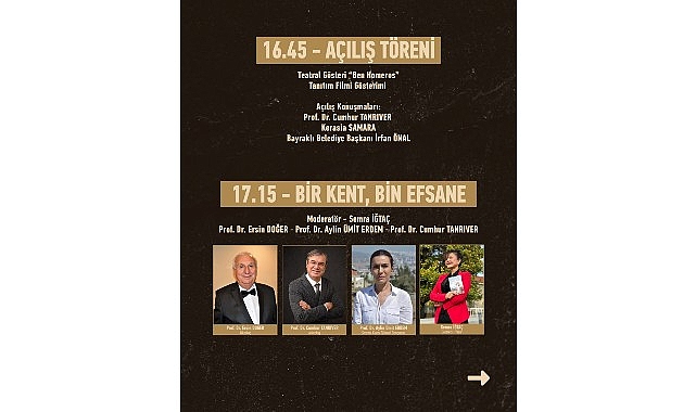 4. Uluslararası Bayraklı Homeros Sanat ve Edebiyat Festivali Başlıyor