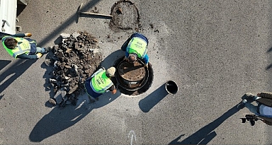 ASAT’tan kanalizasyon hattı temizliği ve kapak düzenleme çalışması