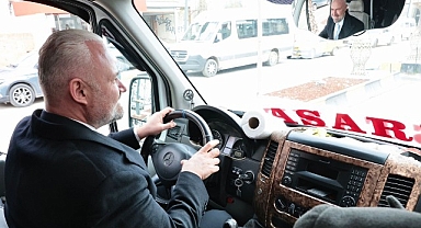 Başkan Pehlivan önce müjdeyi verdi, sonra direksiyona geçti