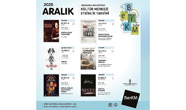 Bergama Belediyesi Kültür Merkezi'nde Aralık Ayı Dopdolu Geçecek
