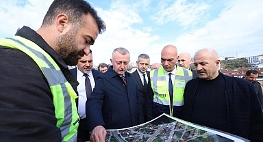 Büyükakın, Eskihisar Kavşağı'nda son durumu inceledi