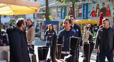 Büyükşehir Zabıtasından kaldırım işgallerine sıkı denetim 