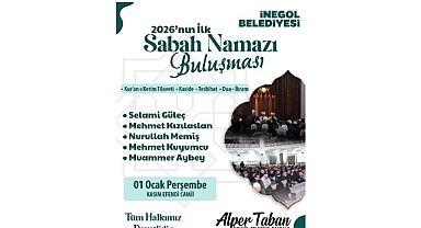İnegöl 2026’nın İlk Sabah Namazında Buluşuyor