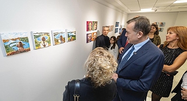 Mini Paint-4 Resim Sergisi, Yenişehir'de açıldı