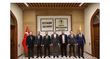 Suriyeli Heyet Başkan Altay’ı Ziyaret Etti, “Konya Modeli Belediyecilik” Hizmetlerini İnceledi