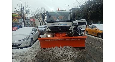 Bağcılar Belediyesi Karla Mücadele Timi sahada
