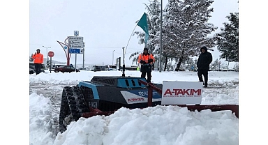 Büyükşehir’den karla mücadelede robotik teknoloji