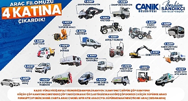 Canik'te Güçlü Filo Etkin Hizmet: 4 Kat Büyüdü 