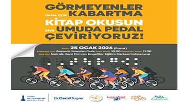 İzmir’de görme engelliler için farkındalık sürüşü