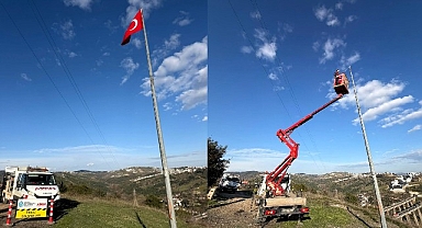 Kocaeli Büyükşehir'den bayrak hassasiyeti