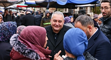 Başkan Özarslan’dan Ayvalı Semt Pazarı’na Ziyaret