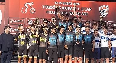 Büyükşehirli Bisikletçiler Türkiye Kupası 1. Etap Puanlı Yol Yarışlarında İkinci Oldu