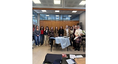 Japon tekniği ile nakış fikirlerini keşfettiler