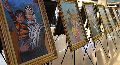 Konya Büyükşehir, Konya’daki Gazzeli Çocukların Resimlerinden Sergi Açtı