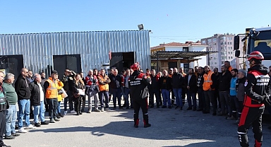 Maltepe Belediyesi’nden personeline yangın farkındalık eğitimi