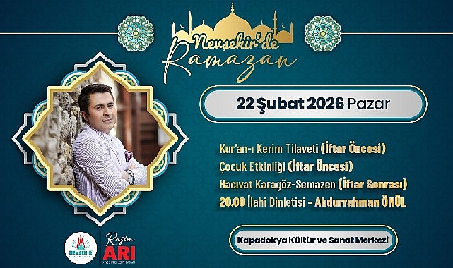 Nevşehir’de Abdurrahman Önül Konseri Düzenlenecek