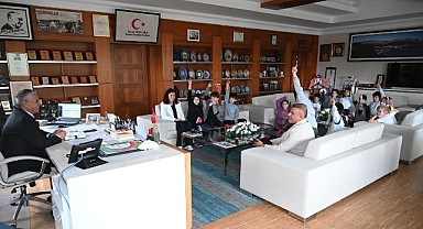 Uğur Okullarından Başkan Topaloğlu’na ziyaret