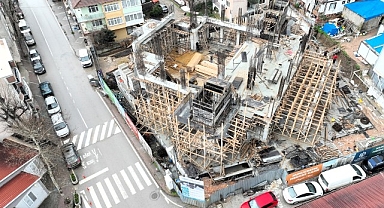 Yeni Kuruçeşme Merkez Camii şekillenmeye başladı