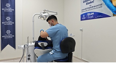 Aydın Ağız Ve Diş Sağlığı Polikliniği’nin İlk Gününde Vatandaşlardan Yoğun İlgi