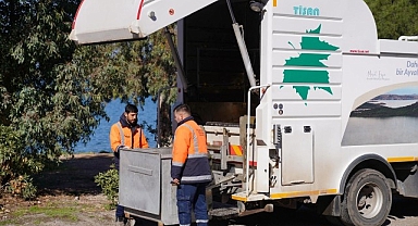 Ayvalık’ta Konteynerler Yaz Öncesi Dezenfekte Ediliyor...