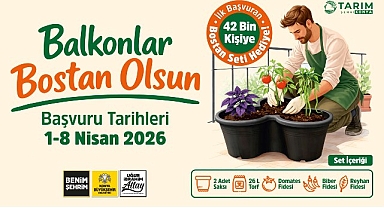 Başkan Altay: “Balkonlar Bostan Olsun Projesi ile 42 Bin Kişiye Sebze Yetiştirme Seti Hediye Edeceğiz”