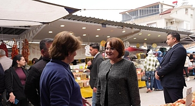 Başkan Hatice Gençay’dan, Pazar Esnafına Bayram Öncesi Ziyaret