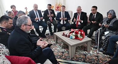 Başkan Pehlivan, şehit ailelerini ziyaret etti, “Başımızın tacısınız”