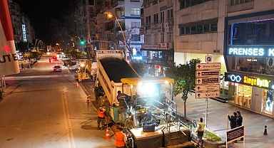 Büyükşehir Belediyesi’nin asfalt çalışmaları sürüyor