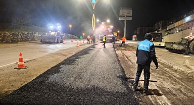 Büyükşehir’den yoğun asfalt mesaisi