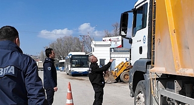 Keçiören’de Dronla Hafriyat Kamyonu Denetimi