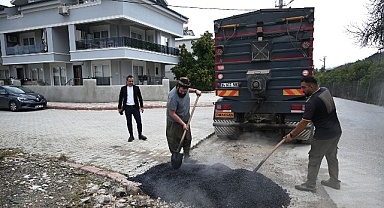 Kuzdere’de yama çalışmaları sürüyor