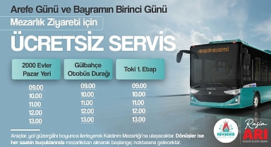 Mezarlık Ziyaretleri İçin Ücretsiz Seferler Düzenlenecek