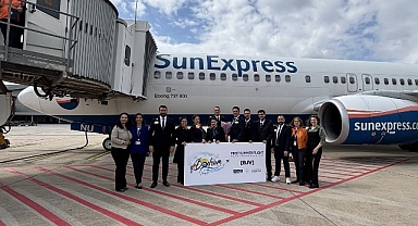 Milas-Bodrum Havalimanı sezonun ilk dış hat uçuşunu karşıladı