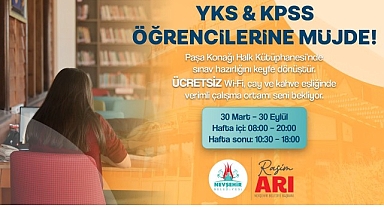 Paşa Konağı Halk Kütüphanesi Sınav Kampına Dönecek