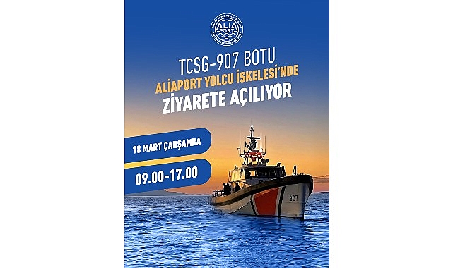 Sahil Güvenlik Botu TCSG-907 Aliağa’da Ziyarete Açılıyor