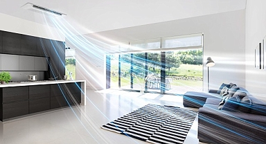 Samsung WindFree Tek Yön Kaset Klima ile Rüzgarsız Serinlik