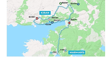 61. Cumhurbaşkanlığı Türkiye Bisiklet Turu 3. Etap (Marmaris-Kıran) Kapsamında Trafiğe Kapanacak Yollar