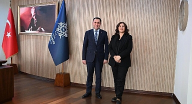 Başkan Çerçioğlu’na Aile ve Sosyal Hizmetler İl Müdürü Türkoğlu'ndan ziyaret