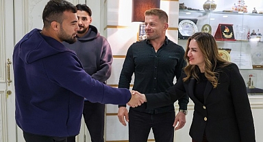 Başkan Vekili Özdemir başpehlivanları ağırladı