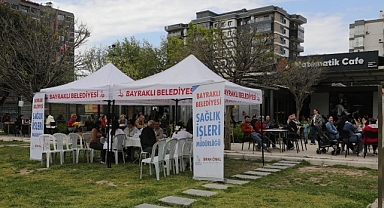 Bayraklı’da Sağlık Haftası’nda Sağlık Hizmeti Vatandaşla Buluştu