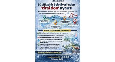 Büyükşehir’den üreticilere “zirai don” uyarısı