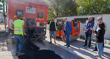 Gaziemir’de 32 bin 191 metrekarelik alandaki yol ve kaldırımlar yenilendi