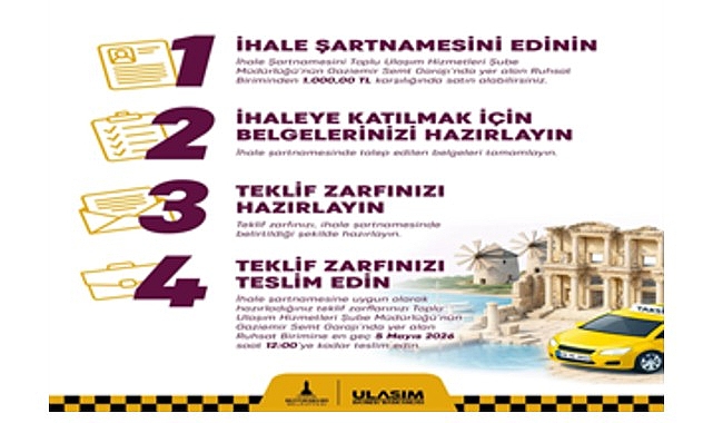 İzmir’in çevre ilçelerine 115 yeni taksi geliyor