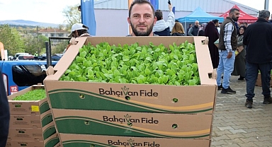 Kocaeli’de çiftçilere sebze fidesi desteği