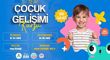 Nevşehir Belediyesi’nde “0-72 Ay Çocuk Gelişimi” Kursu Açılacak