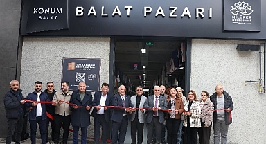 Nilüfer’in 8’inci giyim pazarı Balat’ta açıldı