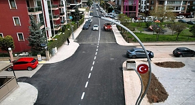 Şehit Ergün Köncü Caddesi’nde yol çizgileri çekildi
