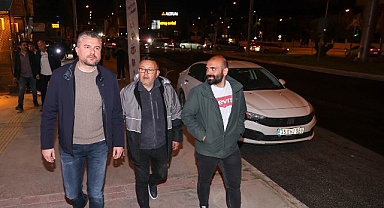 Başkan Görkem Duman’ın gece mesaisi