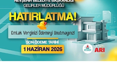 Hatırlatma; Verginizi Ödemeyi Unutmayın!